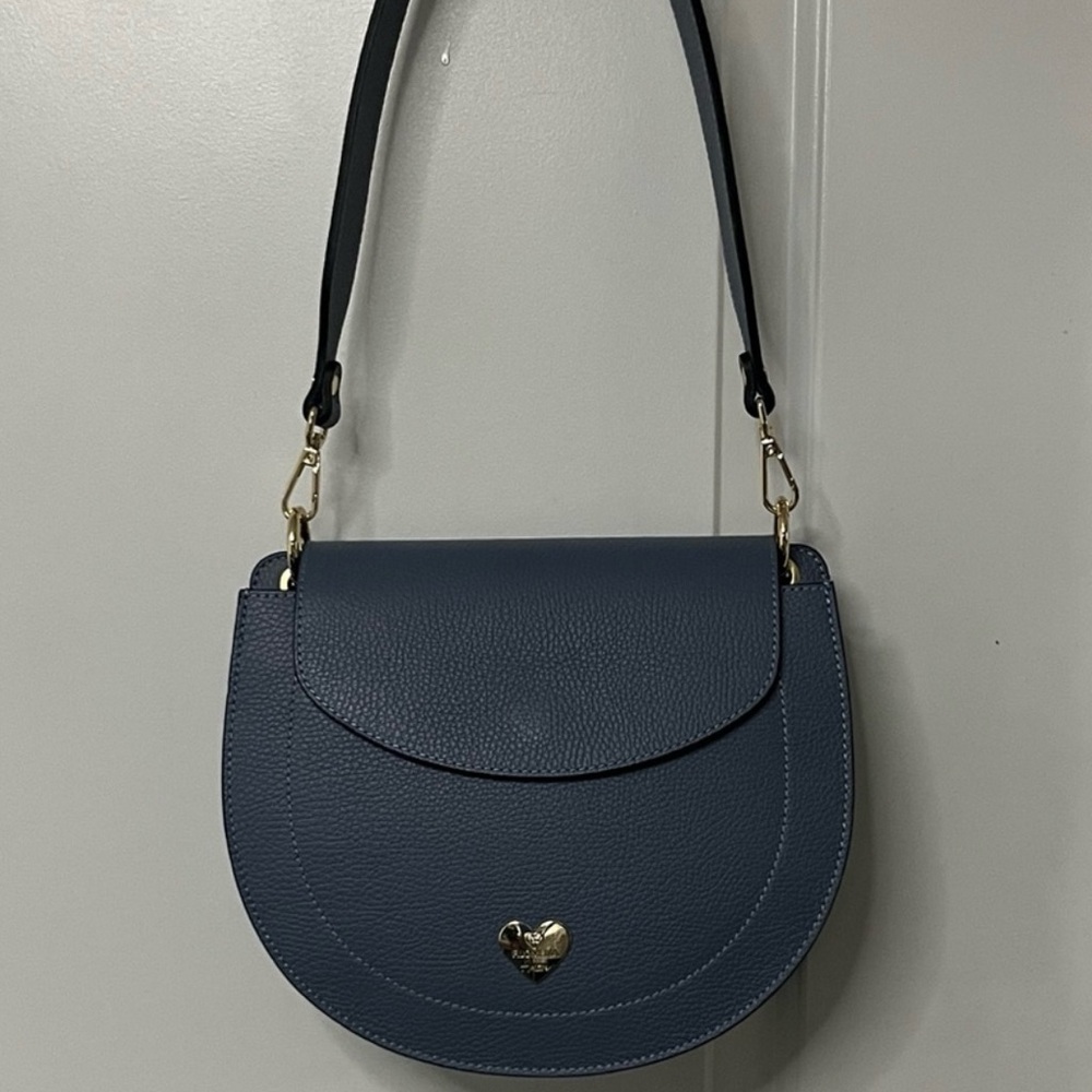 Filomena Amore “Lady Sorrento” Saddle Bag with Heart Accent